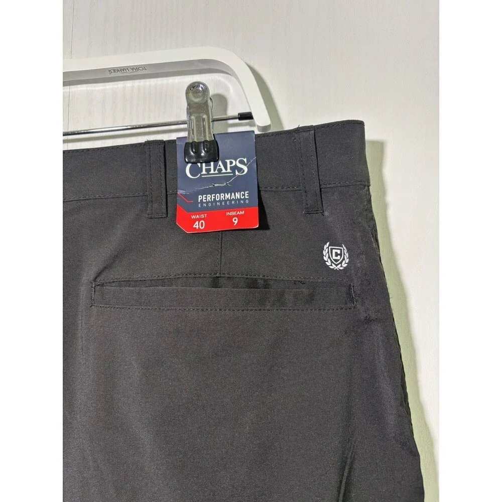 Chaps Performance Golf Shorts Men’s 40 Waist 9 Inseam Black New